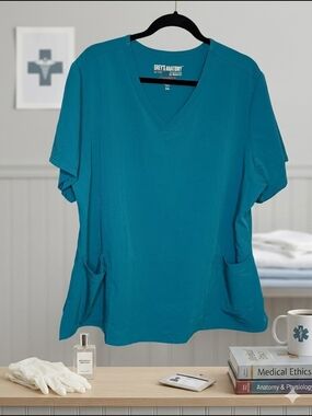 3xl Grey's Anatomy Scrub Top